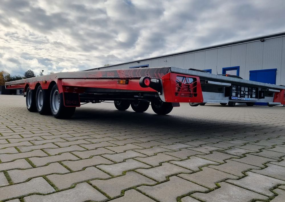 Rimorchio trasporto automezzi nuovo TA-NO Scorpio 55 PREMIUM laweta 3 osiowa 5.5m 3500kg DMC najazdy niski załadunek: foto 10