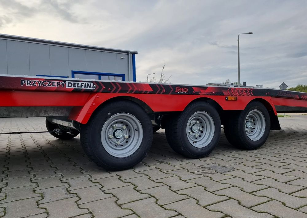 Rimorchio trasporto automezzi nuovo TA-NO Scorpio 55 PREMIUM laweta 3 osiowa 5.5m 3500kg DMC najazdy niski załadunek: foto 18