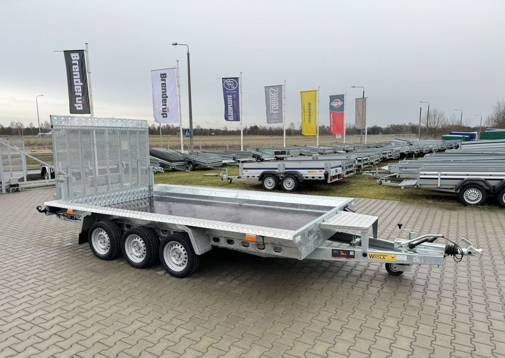 WIOLA B3540 MAX - 400 x 170 cm | 2546kg ładowności | trap stalowy | 3-osiowa budowlanka - Rimorchio trasporto macchine operatrici: foto 1 WIOLA B3540 MAX - 400 x 170 cm | 2546kg ładowności | trap stalowy | 3-osiowa budowlanka - Rimorchio trasporto macchine operatrici: foto 1