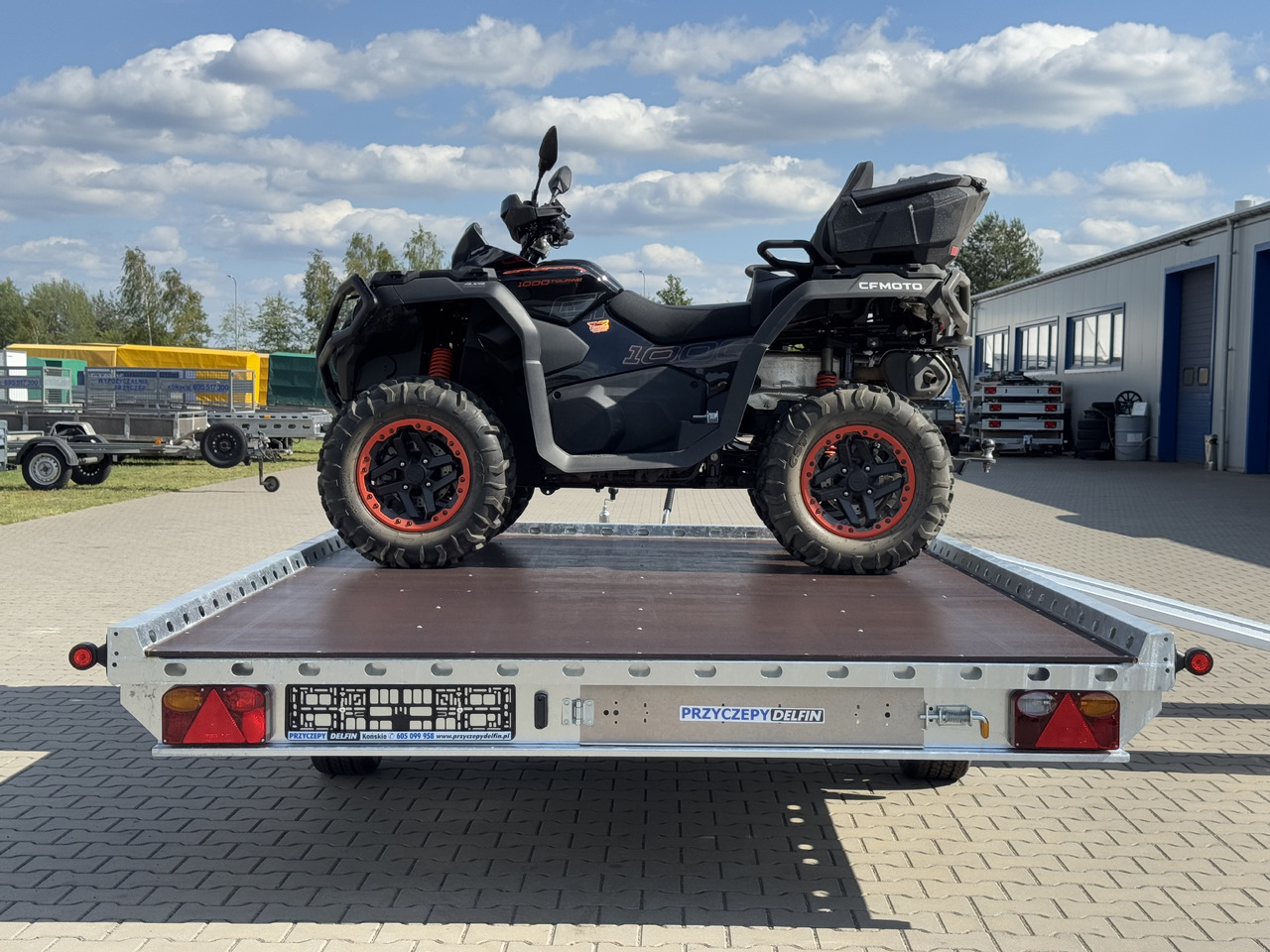 Rimorchio per moto nuovo WIOLA QUAD 2H1.5 - przyczepa pod ATV Can-Am Maverick | Polaris RZR | 2 quady: foto 17
