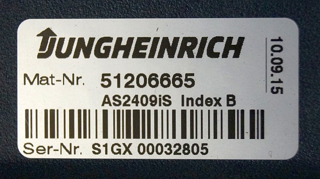 Jungheinrich 51206665 | Rij/hef regeling Drive/lift controller AS2409 i S Index - ECU per Mezzo di movimentazione: foto 2 Jungheinrich 51206665 | Rij/hef regeling Drive/lift controller AS2409 i S Index - ECU per Mezzo di movimentazione: foto 2