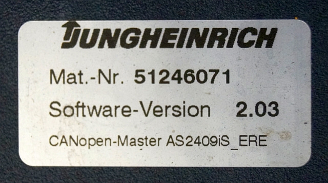 Jungheinrich 51206665 | Rij/hef regeling Drive/lift controller AS2409 i S Index - ECU per Mezzo di movimentazione: foto 3 Jungheinrich 51206665 | Rij/hef regeling Drive/lift controller AS2409 i S Index - ECU per Mezzo di movimentazione: foto 3