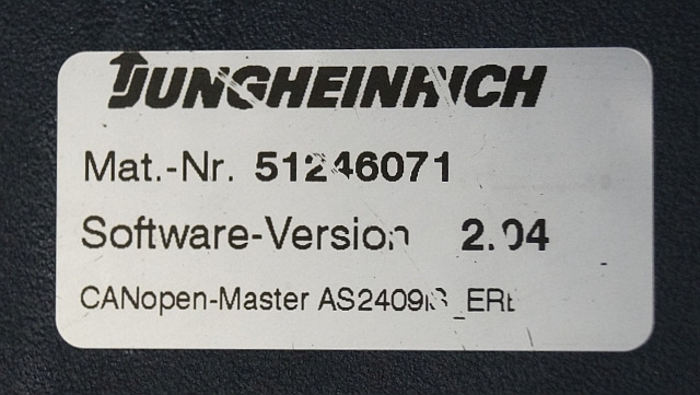 Jungheinrich 51206665 | Rij/hef regeling Drive/lift controller AS2409 i S Index - ECU per Mezzo di movimentazione: foto 3 Jungheinrich 51206665 | Rij/hef regeling Drive/lift controller AS2409 i S Index - ECU per Mezzo di movimentazione: foto 3
