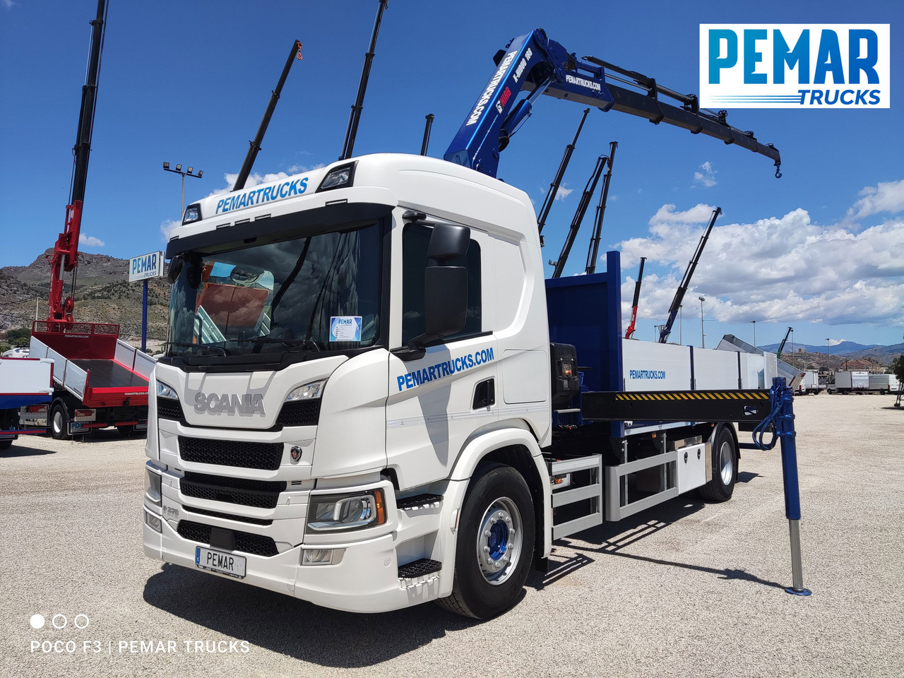 SCANIA P 370 GRUA CAJA FIJA 18T - Camion con gru: foto 1 SCANIA P 370 GRUA CAJA FIJA 18T - Camion con gru: foto 1