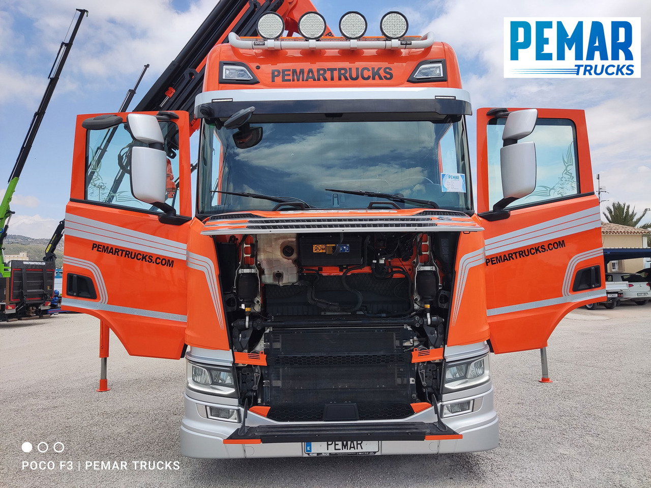 Autocarro con pianale/ Cassone fisso, Camion con gru SCANIA R 540 6X2 GRUA CAJA FIJA: foto 39