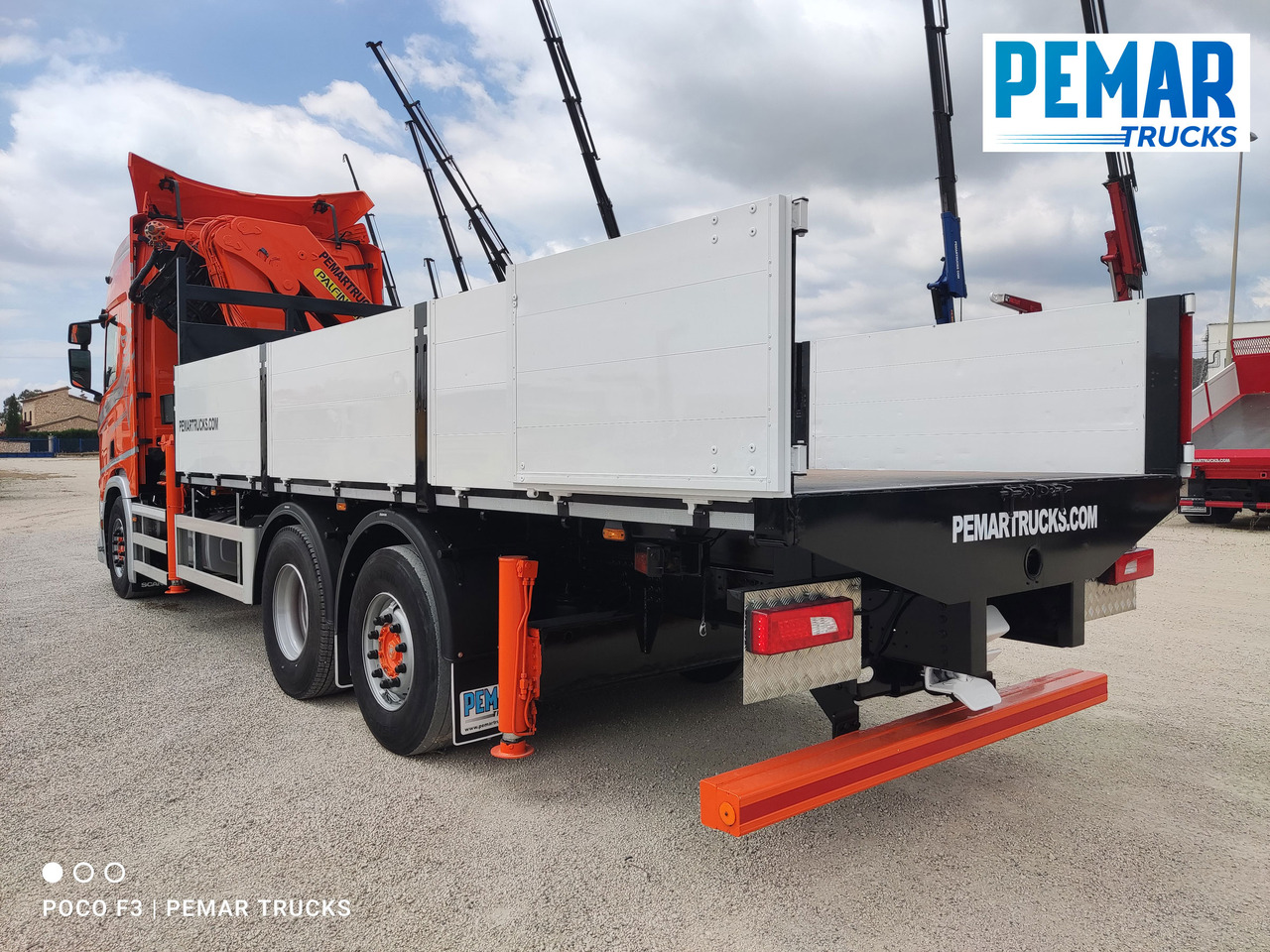 Autocarro con pianale/ Cassone fisso, Camion con gru SCANIA R 540 6X2 GRUA CAJA FIJA: foto 13