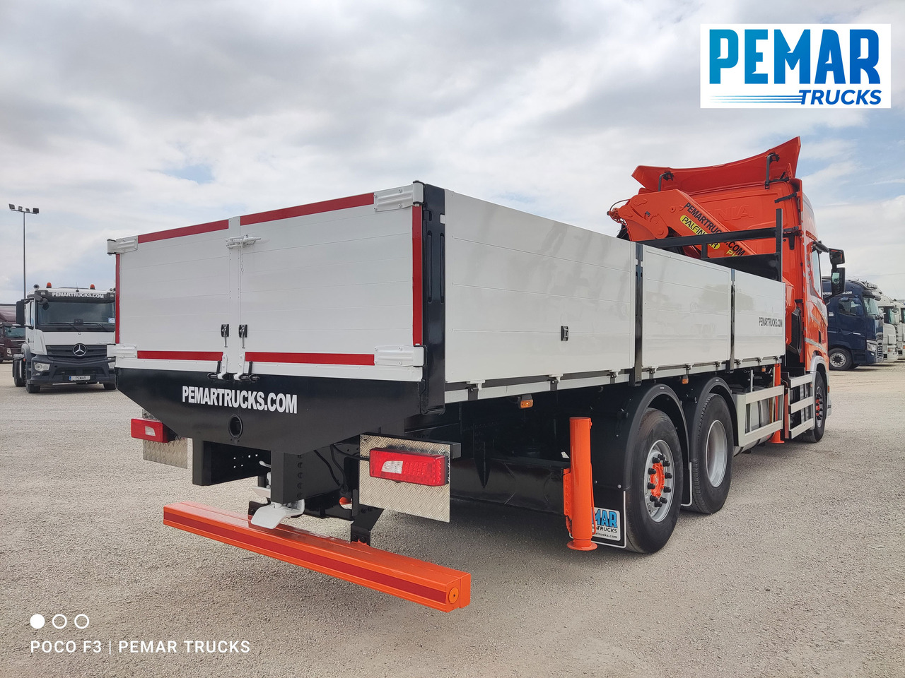 Autocarro con pianale/ Cassone fisso, Camion con gru SCANIA R 540 6X2 GRUA CAJA FIJA: foto 6