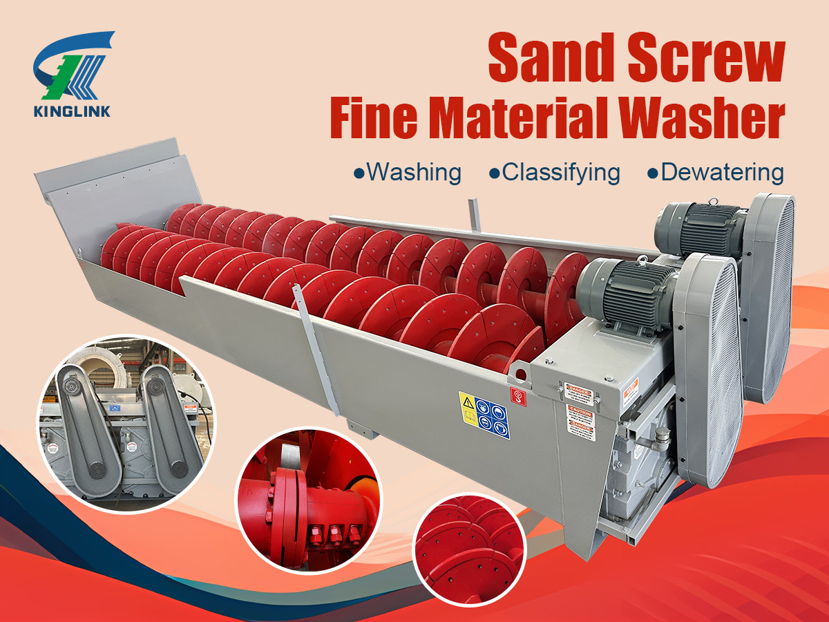 Kinglink Screw Sand Washer | 44'' x 32' Fine Material Washer - Impianto di frantumazione: foto 1 Kinglink Screw Sand Washer | 44'' x 32' Fine Material Washer - Impianto di frantumazione: foto 1