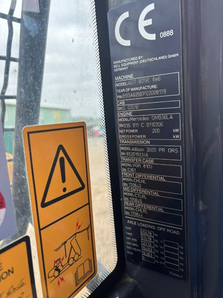 Dumper articolato Bell B 25 E: foto 9 Dumper articolato Bell B 25 E: foto 9