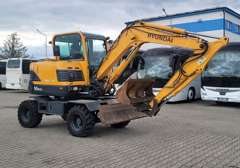 Hyundai ROBEX 55W-9 EXCAVATOR / SPROWADZONY Z FRANCJI - Escavatore gommato: foto 1 Hyundai ROBEX 55W-9 EXCAVATOR / SPROWADZONY Z FRANCJI - Escavatore gommato: foto 1