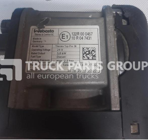 DAF euro6 106XF cab heater webasto 2020447, 2020465, 2294774 - Riscaldamento/ Ventilazione per Camion: foto 2 DAF euro6 106XF cab heater webasto 2020447, 2020465, 2294774 - Riscaldamento/ Ventilazione per Camion: foto 2