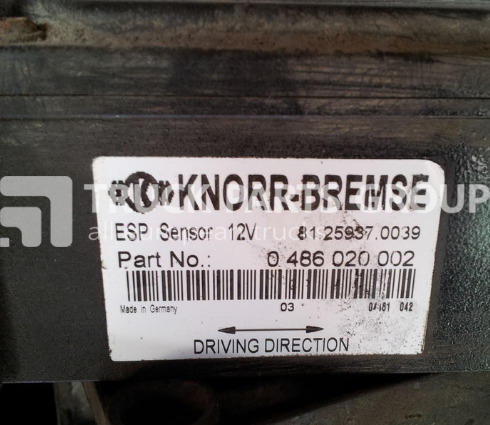 KNORR-BREMSE TGA, TGX, ESP sensor control unit - Sensor per Camion: foto 1 KNORR-BREMSE TGA, TGX, ESP sensor control unit - Sensor per Camion: foto 1