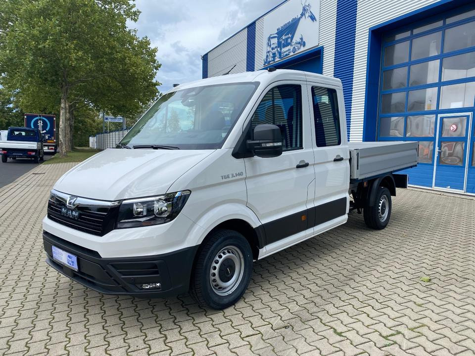 MAN TGE 3.140 Doka Pritsche Next Level *TEMPO*KLIMA*CAM*AHK*APP*PDC*INKL.19% MWST*SOFORT!* - Furgone con cassone fisso, Furgone doppia cabina: foto 4 MAN TGE 3.140 Doka Pritsche Next Level *TEMPO*KLIMA*CAM*AHK*APP*PDC*INKL.19% MWST*SOFORT!* - Furgone con cassone fisso, Furgone doppia cabina: foto 4