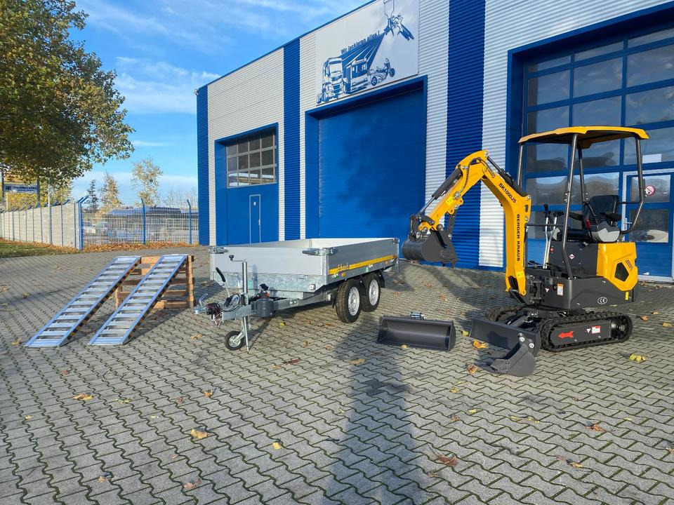 Minibagger BK1000JS im Komplettpaket mit Kippanhänger und Auffahrrampen *INKL.19% MWST*BERGER KRAUS*SOFORT!* - Miniescavatore: foto 2 Minibagger BK1000JS im Komplettpaket mit Kippanhänger und Auffahrrampen *INKL.19% MWST*BERGER KRAUS*SOFORT!* - Miniescavatore: foto 2