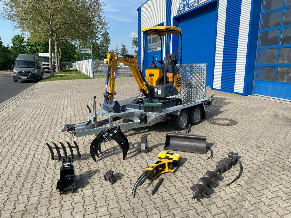 Minibagger BK1250JS + Tieflader + Zubehör *INKL.19% MWST*KUBOTA*BERGER KRAUS*JOYSTICK*SOFORT!* - Miniescavatore: foto 2 Minibagger BK1250JS + Tieflader + Zubehör *INKL.19% MWST*KUBOTA*BERGER KRAUS*JOYSTICK*SOFORT!* - Miniescavatore: foto 2