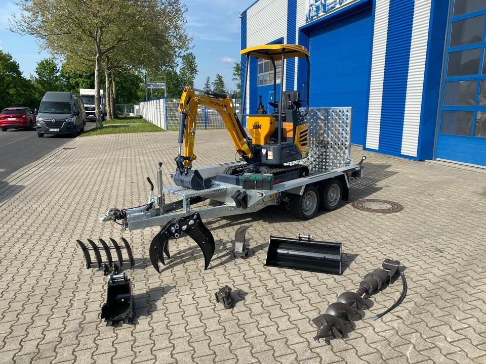 Minibagger BK1250JS + Tieflader + Zubehör *INKL.19% MWST*KUBOTA*BERGER KRAUS*JOYSTICK*SOFORT!* - Miniescavatore: foto 1 Minibagger BK1250JS + Tieflader + Zubehör *INKL.19% MWST*KUBOTA*BERGER KRAUS*JOYSTICK*SOFORT!* - Miniescavatore: foto 1