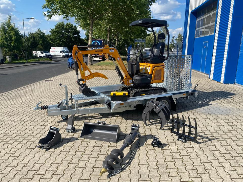 Minibagger BK1300JSR + Tieflader + Zubehör *INKL.19% MWST*BERGER KRAUS*VERSTELLFAHRWERK* - Miniescavatore: foto 1 Minibagger BK1300JSR + Tieflader + Zubehör *INKL.19% MWST*BERGER KRAUS*VERSTELLFAHRWERK* - Miniescavatore: foto 1
