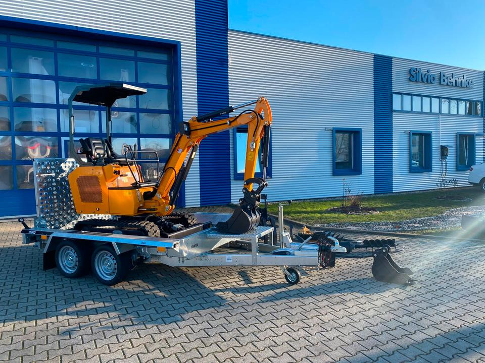 Miniescavatore, Rimorchio Minibagger BK1500JS + Anhänger *INKL.19% MWST*BERGER KRAUS*KUBOTA*JOYSTICK*ZUBEHÖRPAKET*SOFORT!*: foto 6