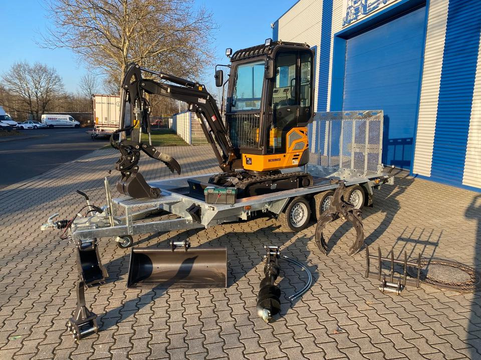 Minibagger BK2000NKSR + Tieflader + Zubehör *INKL.19% MWST*BERGER KRAUS*KUBOTA* KLIMA*SCHWENKARM*VERSTELLFAHRWERK* - Miniescavatore: foto 1 Minibagger BK2000NKSR + Tieflader + Zubehör *INKL.19% MWST*BERGER KRAUS*KUBOTA* KLIMA*SCHWENKARM*VERSTELLFAHRWERK* - Miniescavatore: foto 1