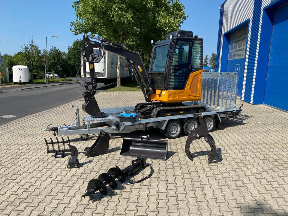 Minibagger BK2800ASR + Tieflader + Zubehör *INKL.19% MWST*BERGER KRAUS*KUBOTA*SCHWENKARM* VERSTELLFAHRWERK*KLIMA* - Miniescavatore: foto 2 Minibagger BK2800ASR + Tieflader + Zubehör *INKL.19% MWST*BERGER KRAUS*KUBOTA*SCHWENKARM* VERSTELLFAHRWERK*KLIMA* - Miniescavatore: foto 2