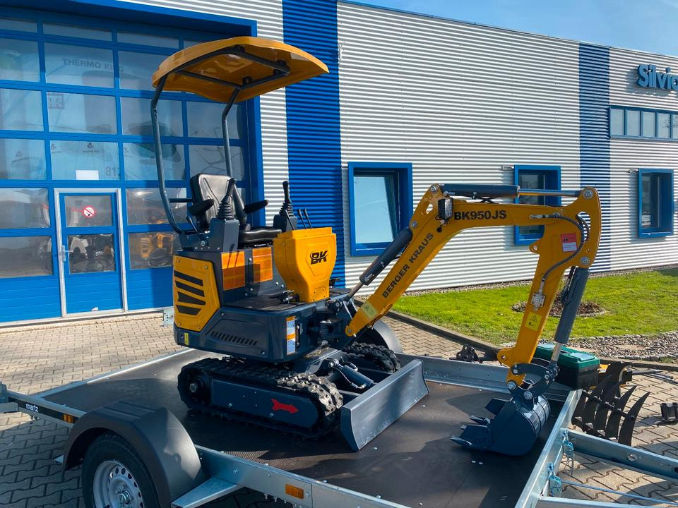 Miniescavatore, Rimorchio Minibagger BK950JS + Anhänger + Zubehör *INKL.19% MWST*BERGER KRAUS*JOYSTICK*SOFORT!*: foto 6