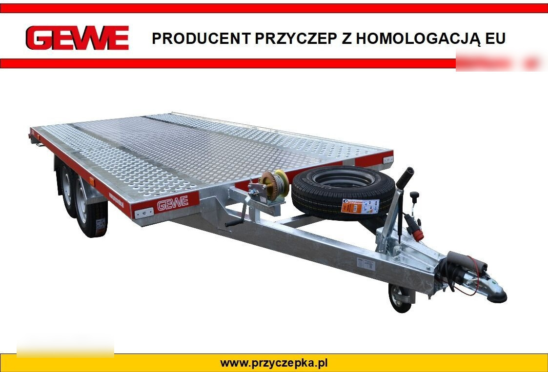 Gewe Laweta L3500 C/1 dł. 4,1 x 2,1 m - SUPER MOCNA - Rimorchio trasporto automezzi: foto 1 Gewe Laweta L3500 C/1 dł. 4,1 x 2,1 m - SUPER MOCNA - Rimorchio trasporto automezzi: foto 1