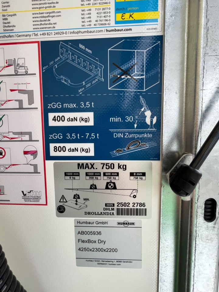 Furgone box Renault MASTER HUMBAUR KOFFER: foto 11 Furgone box Renault MASTER HUMBAUR KOFFER: foto 11