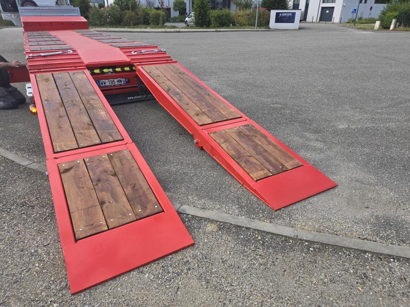 Semirimorchio pianale ribassato nuovo Alim porte engins 3 essieux: foto 9