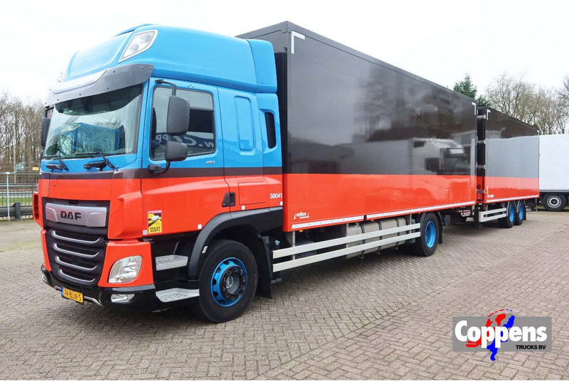 DAF CF 410 Bakwagen+Trailer met klep 2.000 kg. 6 Stuks in voorraad. Price 49.500,-- euro netto. - Autocarro furgonato: foto 1 DAF CF 410 Bakwagen+Trailer met klep 2.000 kg. 6 Stuks in voorraad. Price 49.500,-- euro netto. - Autocarro furgonato: foto 1