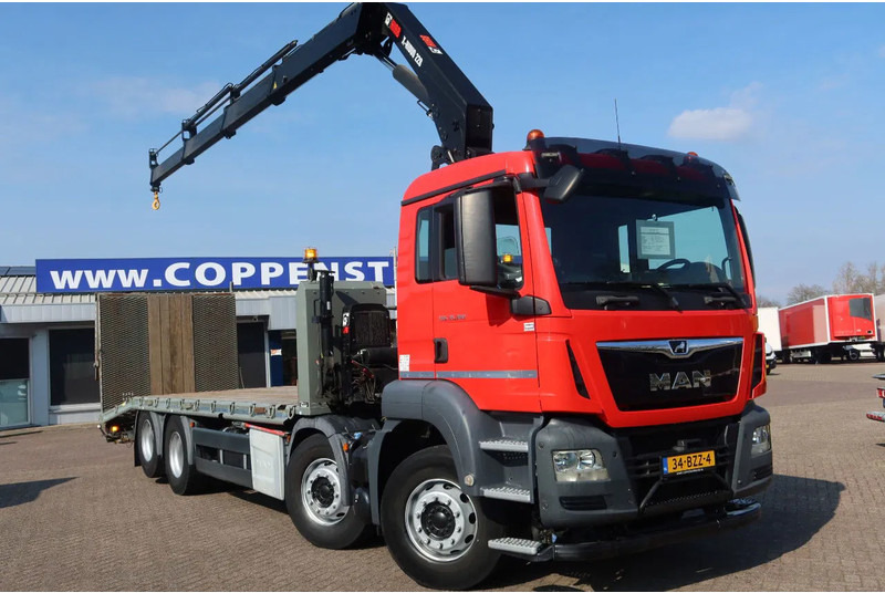 MAN TGS 35.360 8x2 Euro 6 Oprijwagen + Hiab 228 E 3 kraan. - Autocarro con pianale/ Cassone fisso, Camion con gru: foto 2 MAN TGS 35.360 8x2 Euro 6 Oprijwagen + Hiab 228 E 3 kraan. - Autocarro con pianale/ Cassone fisso, Camion con gru: foto 2