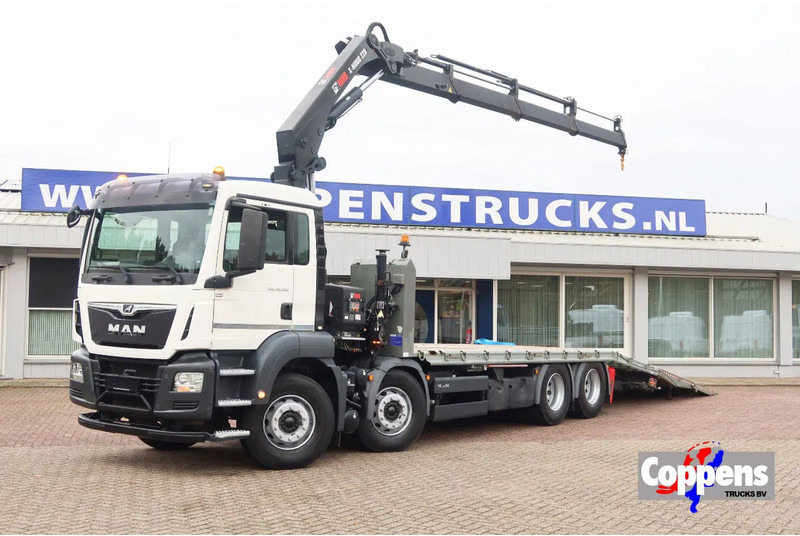 MAN TGS 35.360 Kraanwagen + oprijwagen Hiab 228 E3 - Camion con gru: foto 1 MAN TGS 35.360 Kraanwagen + oprijwagen Hiab 228 E3 - Camion con gru: foto 1