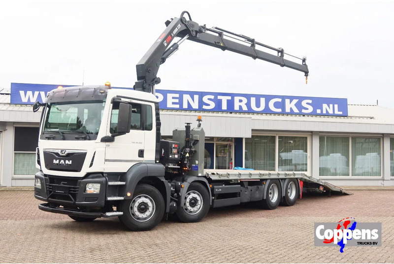 MAN TGS 35.360 Oprijwagen + HIAB 228 E3 Kraan 8x2 - Camion bisarca: foto 1 MAN TGS 35.360 Oprijwagen + HIAB 228 E3 Kraan 8x2 - Camion bisarca: foto 1