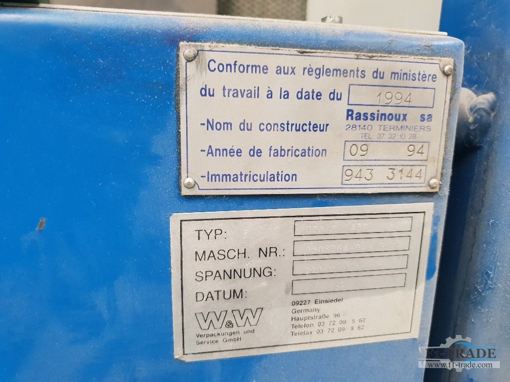 W&W EFA5 1450 - Macchina per imballaggio: foto 3 W&W EFA5 1450 - Macchina per imballaggio: foto 3