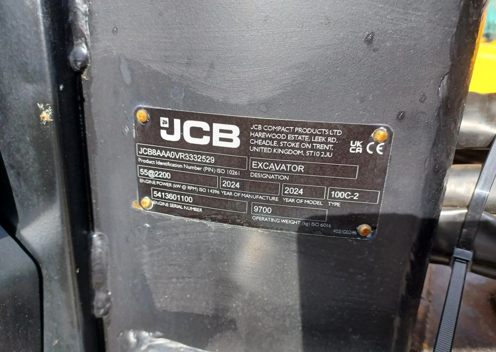 JCB Minikoparka gąsienicowa 100C-2 - Escavatore cingolato: foto 3 JCB Minikoparka gąsienicowa 100C-2 - Escavatore cingolato: foto 3