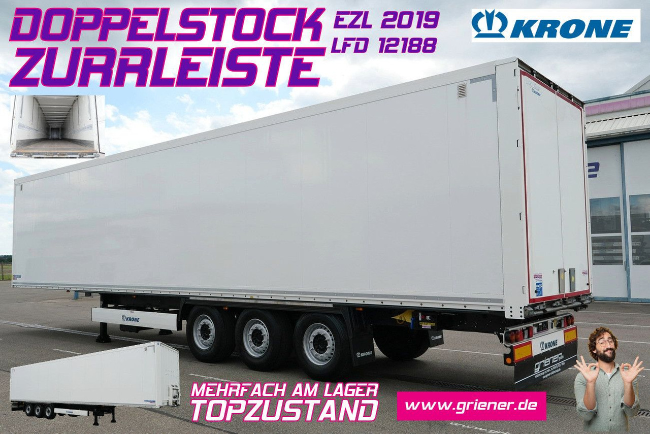 Krone SD 27/ DOPPELSTOCK / ZURRLEISTE / TOP /mehrfach - Semirimorchio furgonato: foto 1 Krone SD 27/ DOPPELSTOCK / ZURRLEISTE / TOP /mehrfach - Semirimorchio furgonato: foto 1