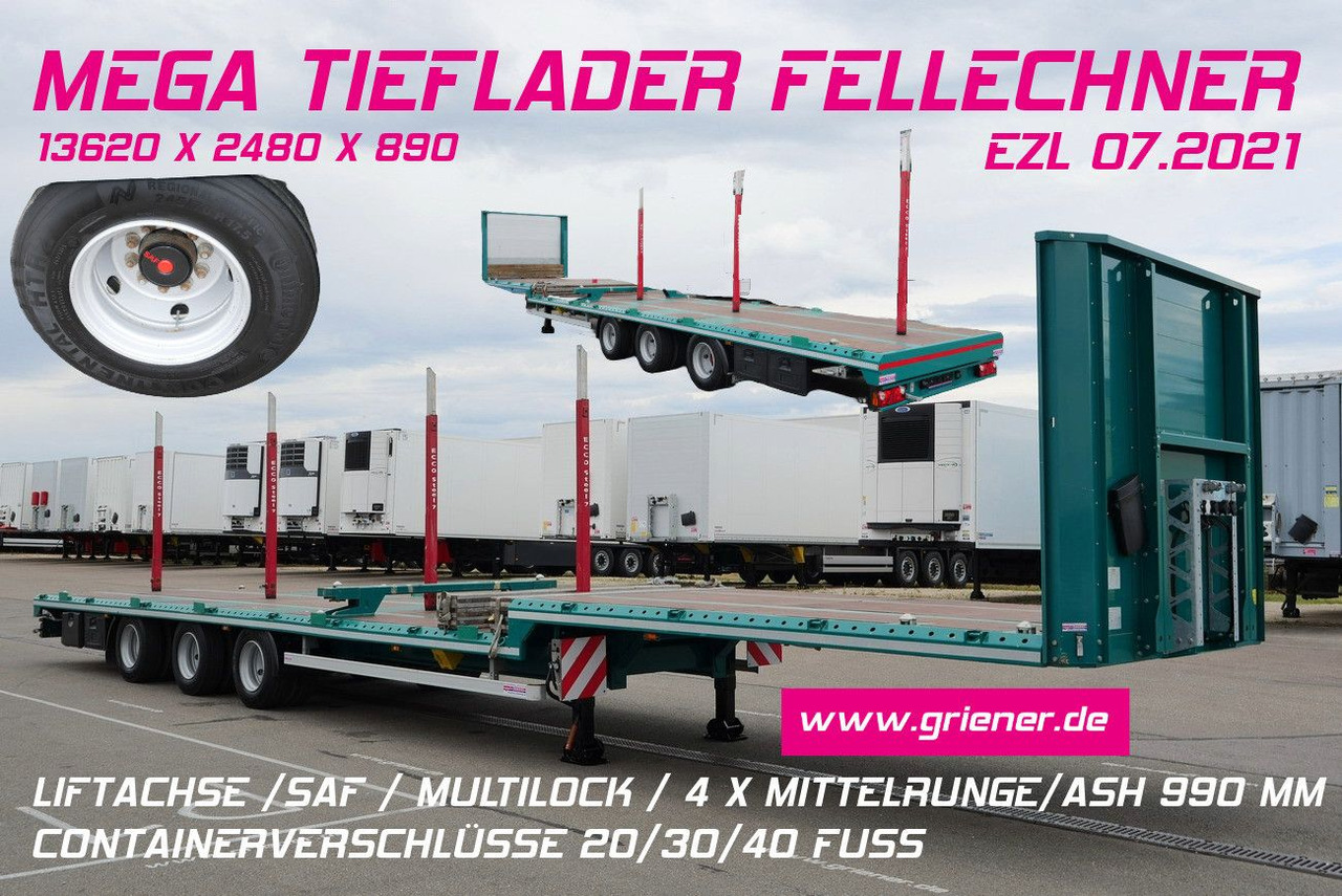 SP32 -G39 MEGA/JUMBO/LIFT/ CONTAINER /FELLECHNER - Semirimorchio cassonato/ Pianale: foto 1 SP32 -G39 MEGA/JUMBO/LIFT/ CONTAINER /FELLECHNER - Semirimorchio cassonato/ Pianale: foto 1