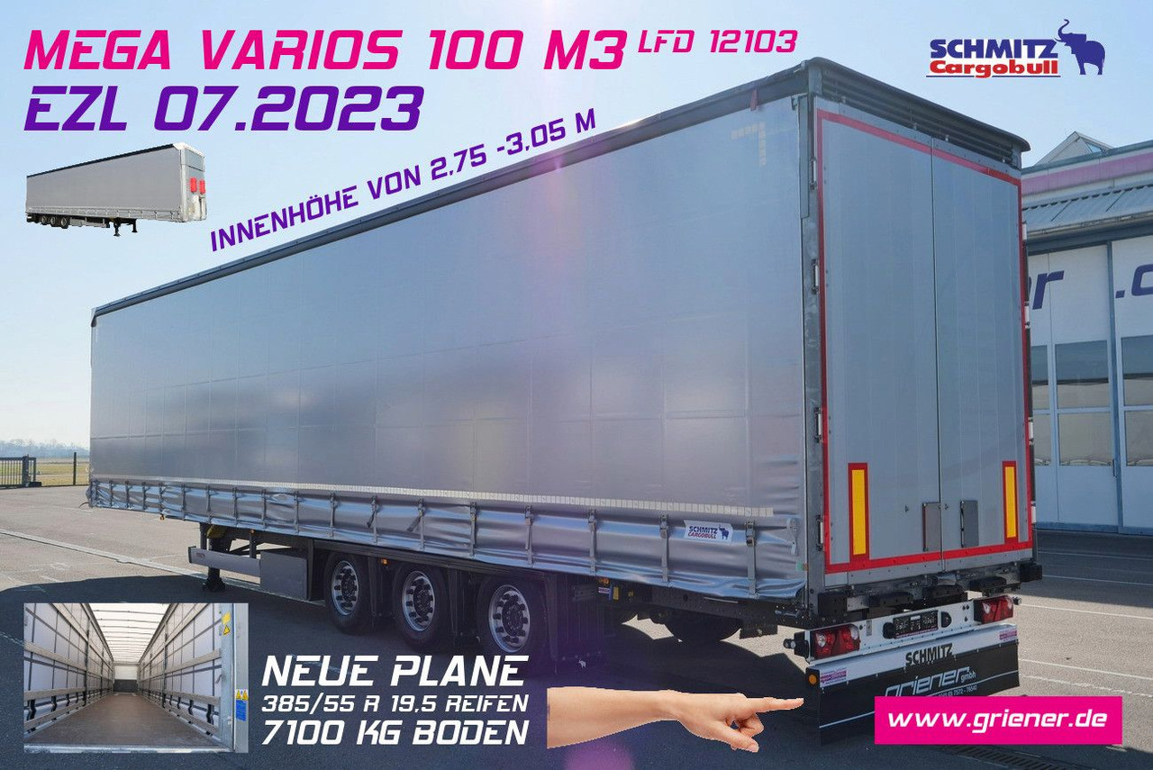 Schmitz Cargobull SCS 24 /MEGA VARIOS LASI 12642 XL /2,75 -3,05 m - Semirimorchio centinato: foto 1 Schmitz Cargobull SCS 24 /MEGA VARIOS LASI 12642 XL /2,75 -3,05 m - Semirimorchio centinato: foto 1