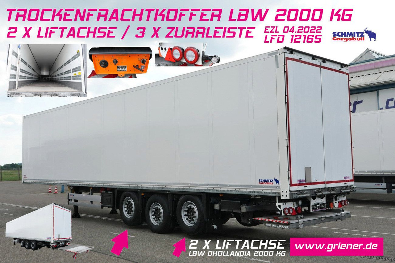 Schmitz Cargobull SKO 24/3 x ZURR/2 x LIFT /LBW 2000 kg / 2,70 - Semirimorchio furgonato: foto 1 Schmitz Cargobull SKO 24/3 x ZURR/2 x LIFT /LBW 2000 kg / 2,70 - Semirimorchio furgonato: foto 1