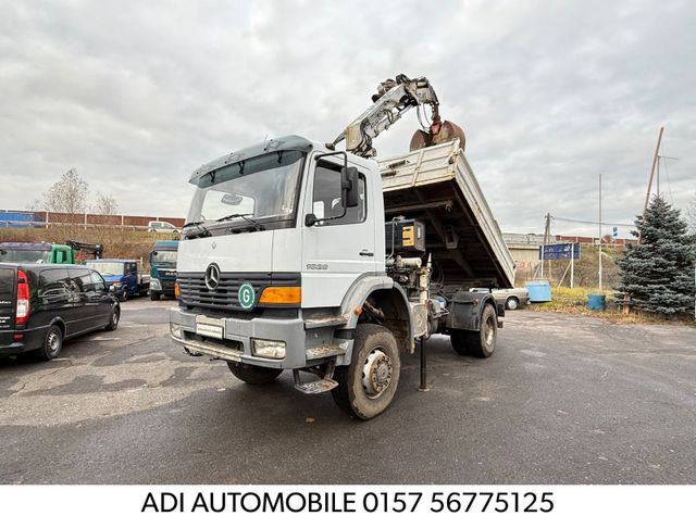 Mercedes-Benz Atego 1828 4x4 Kipper-Kran Atlas - Autocarro ribaltabile, Camion con gru: foto 1 Mercedes-Benz Atego 1828 4x4 Kipper-Kran Atlas - Autocarro ribaltabile, Camion con gru: foto 1