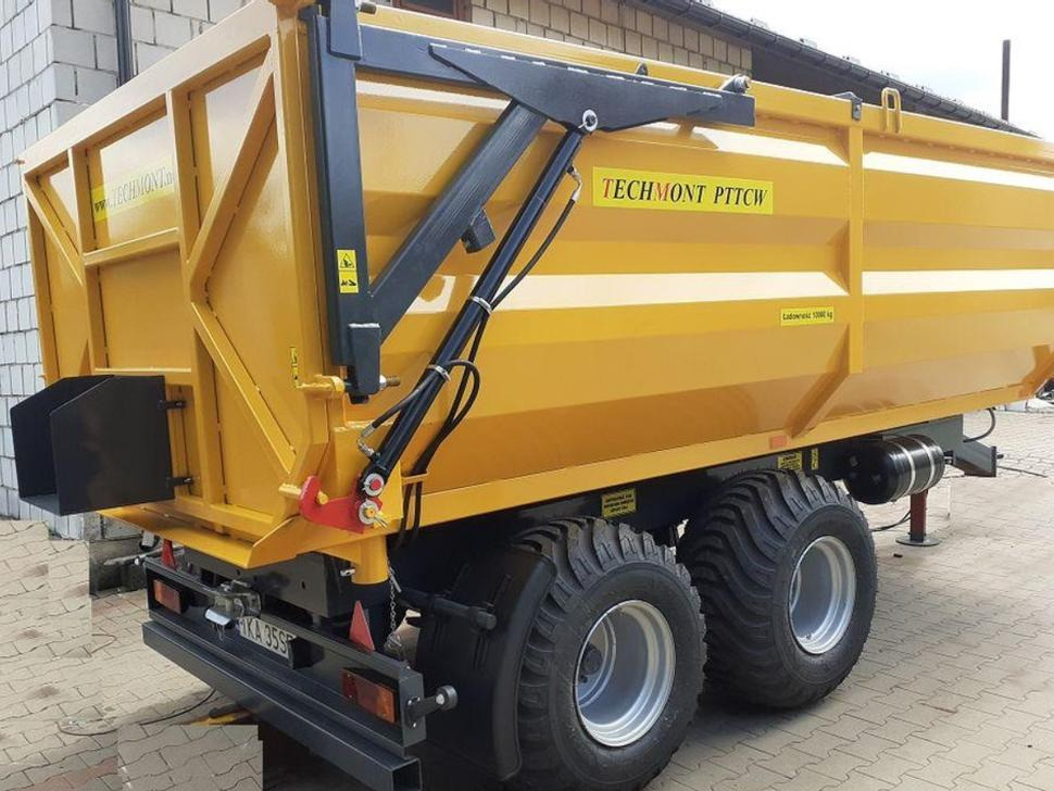 Rimorchio a cassone agricolo nuovo Techmont Anhänger Tandemkipper / Trailer / Remorque / Rimorchio / Remolque tándem / Прицеп монолитный двухосный тандем / Przyczepa tandem PTTCW112 12 t: foto 32