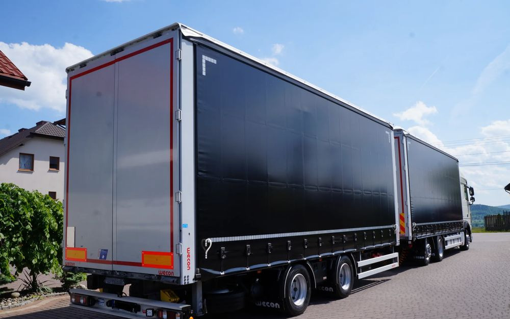 DAF XF 480 EURO 6 ZESTAW TANDEM PRZEJAZDOWY 120 M3 7,7 M + 7,7 M WECON - Camion centinato: foto 5 DAF XF 480 EURO 6 ZESTAW TANDEM PRZEJAZDOWY 120 M3 7,7 M + 7,7 M WECON - Camion centinato: foto 5