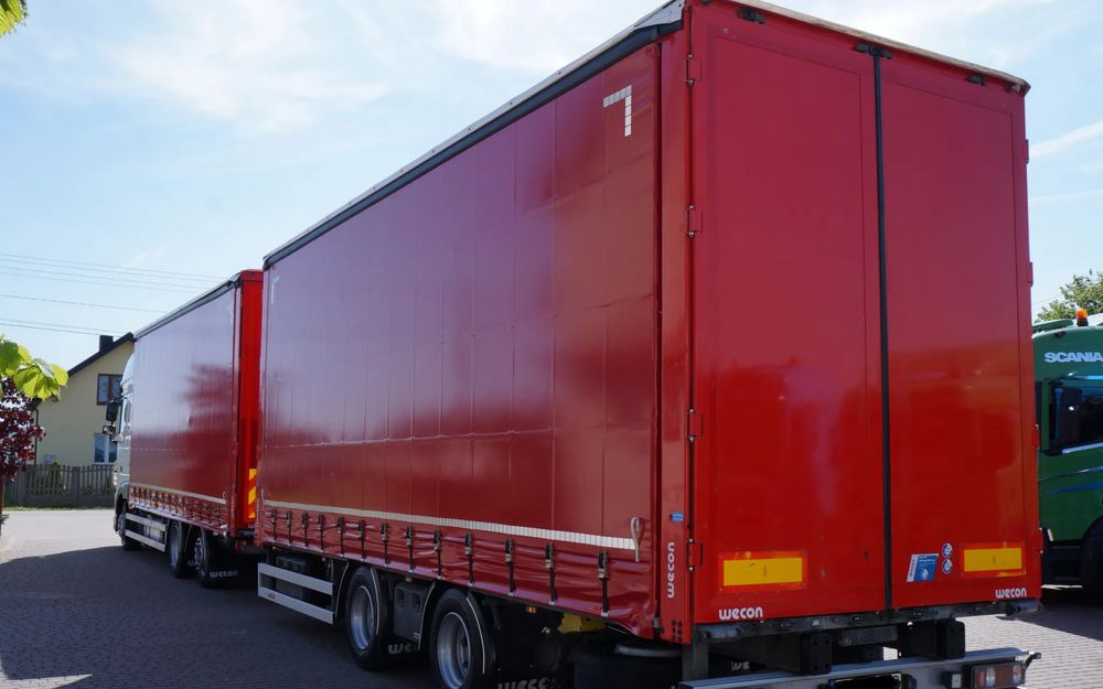 DAF XF 480 EURO 6 ZESTAW TANDEM PRZEJAZDOWY 120 M3 7,8 M + 7,8 M WECON - Camion centinato: foto 3 DAF XF 480 EURO 6 ZESTAW TANDEM PRZEJAZDOWY 120 M3 7,8 M + 7,8 M WECON - Camion centinato: foto 3