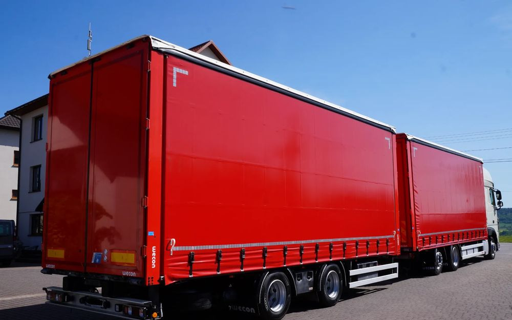 DAF XF 480 EURO 6 ZESTAW TANDEM PRZEJAZDOWY 120 M3 7,8 M + 7,8 M WECON - Camion centinato: foto 4 DAF XF 480 EURO 6 ZESTAW TANDEM PRZEJAZDOWY 120 M3 7,8 M + 7,8 M WECON - Camion centinato: foto 4