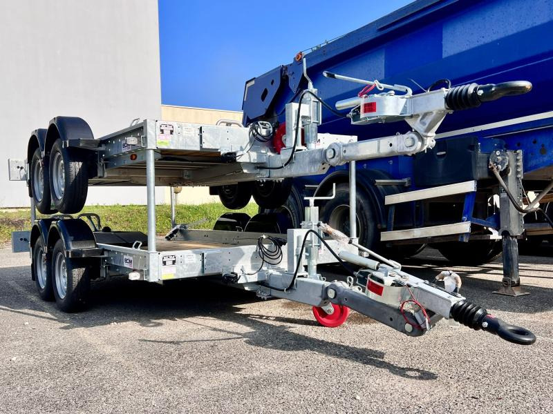 Ecim E350AF REMORQUE PORTE ENGINS 2 ESSIEUX 3T5 NEUVE - Rimorchio trasporto automezzi: foto 3 Ecim E350AF REMORQUE PORTE ENGINS 2 ESSIEUX 3T5 NEUVE - Rimorchio trasporto automezzi: foto 3