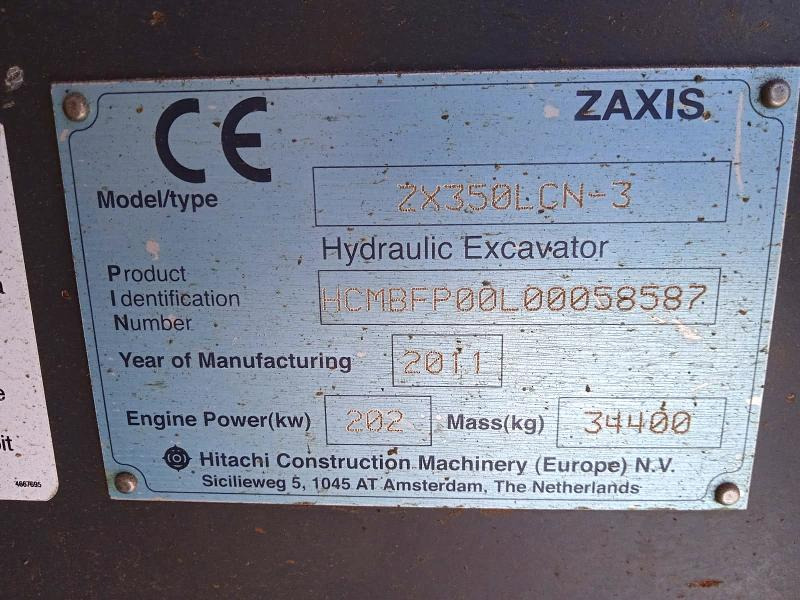 Escavatore cingolato HITACHI PELLE ZX 350 LCN-3  35T: foto 17