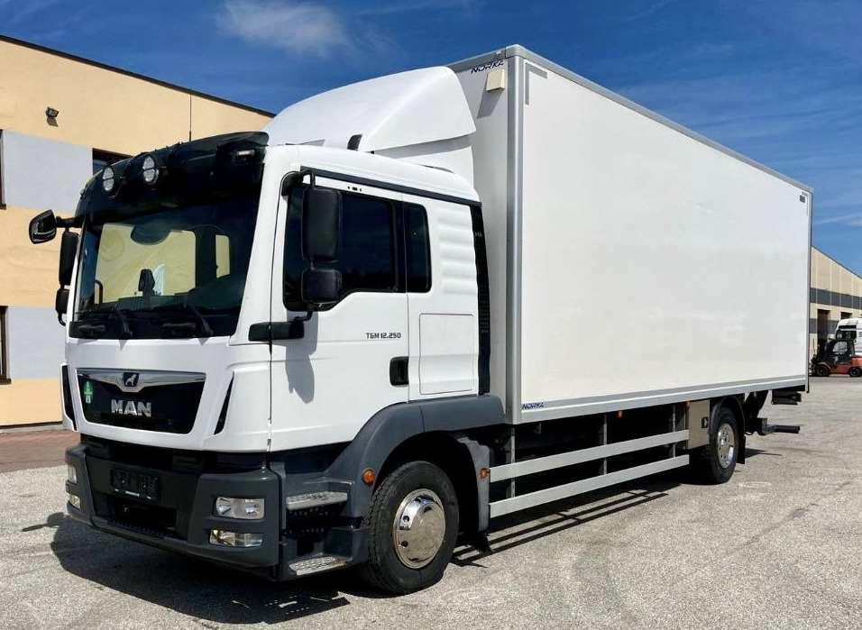 MAN TGM 12.250 / TGL / IZOTERMA / WINDA / 18 EUROPALET / SYPIALKA / AUTOMAT / 2018 ROK - Autocarro cella isotermica: foto 1 MAN TGM 12.250 / TGL / IZOTERMA / WINDA / 18 EUROPALET / SYPIALKA / AUTOMAT / 2018 ROK - Autocarro cella isotermica: foto 1