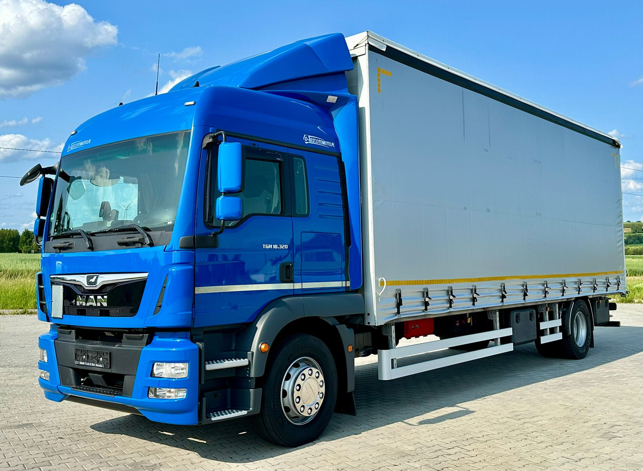 MAN TGM 18.320 / FIRANKA / 20 EUROPALET / 8.3 M DŁUGOŚCI / AUTOMAT / SYPIALKA / 2018 ROK / 9 809 KG ŁADOWNOŚCI - Camion centinato: foto 2 MAN TGM 18.320 / FIRANKA / 20 EUROPALET / 8.3 M DŁUGOŚCI / AUTOMAT / SYPIALKA / 2018 ROK / 9 809 KG ŁADOWNOŚCI - Camion centinato: foto 2