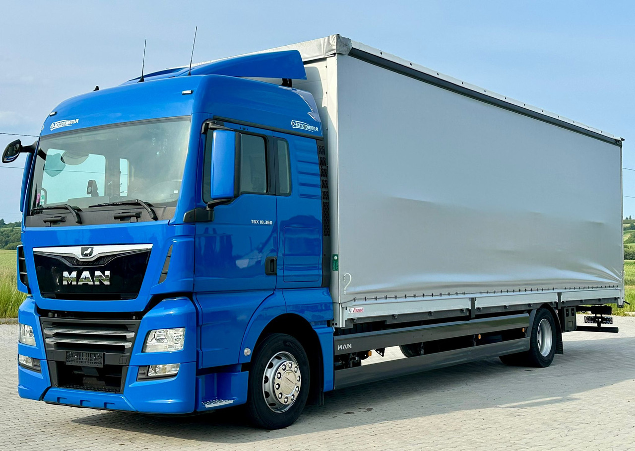 MAN TGX 18.360 / BURTO - FIRANKA / 23 PALETY / SYPIALKA / AUTOMAT / 2021 ROK / SPROWADZONY / SERWISOW - Camion centinato: foto 2 MAN TGX 18.360 / BURTO - FIRANKA / 23 PALETY / SYPIALKA / AUTOMAT / 2021 ROK / SPROWADZONY / SERWISOW - Camion centinato: foto 2