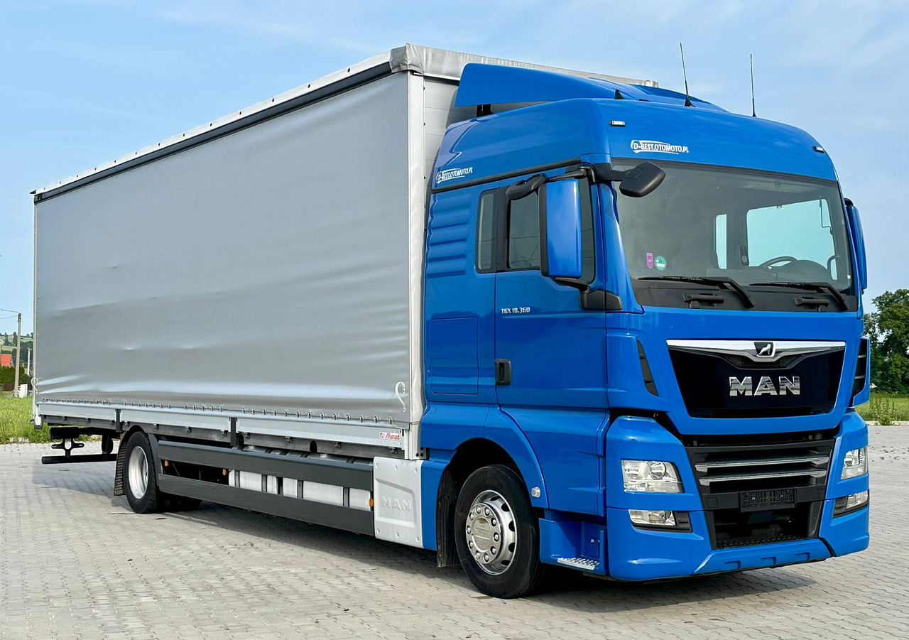 MAN TGX 18.360 / BURTO - FIRANKA / 23 PALETY / SYPIALKA / AUTOMAT / 2021 ROK / SPROWADZONY / SERWISOW - Camion centinato: foto 1 MAN TGX 18.360 / BURTO - FIRANKA / 23 PALETY / SYPIALKA / AUTOMAT / 2021 ROK / SPROWADZONY / SERWISOW - Camion centinato: foto 1