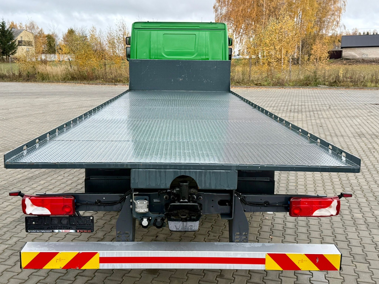 Autocarro con pianale/ Cassone fisso nuovo SCANIA P320 / PLATFORMA / NOWY / 5 TYŚ KM / SYPIALKA / 2023 ROK / CAŁA NA PODUSZKACH / 7.7 M DŁUGOŚCI / LAWETA / DO PRZEWOZU MASZYN ROLNICZYCH ITP: foto 14